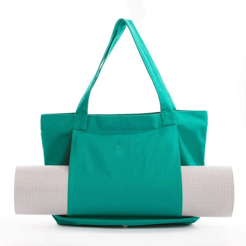 Turqoise yoga mat bag
