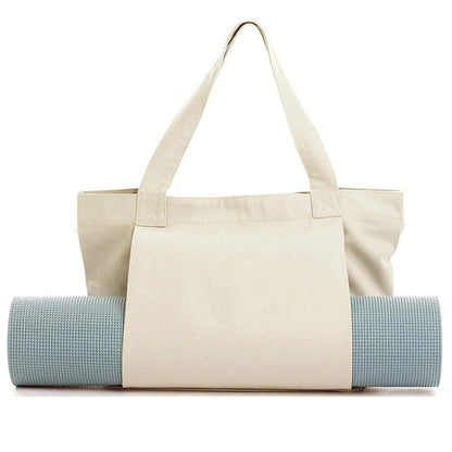 White yoga mat bag
